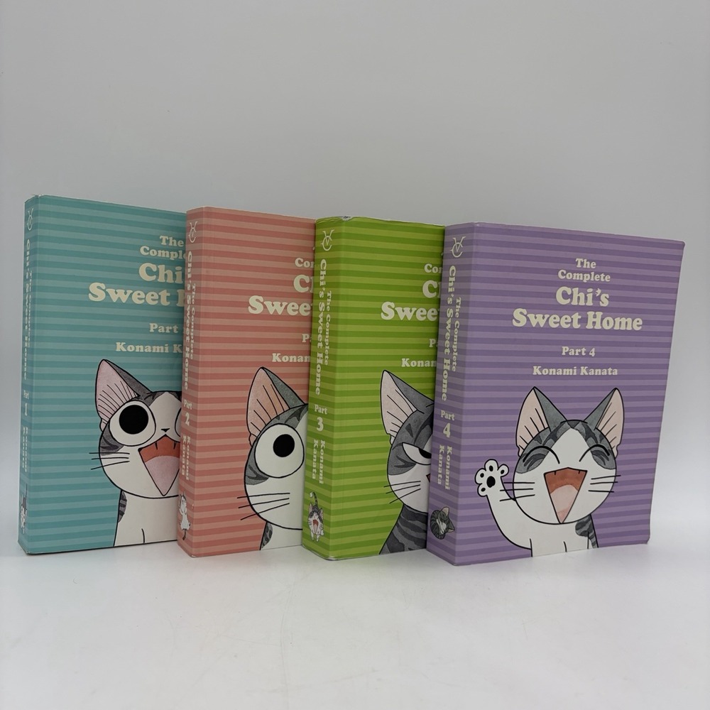 The Complete Chi's Sweet Home Manga Konami Kanata Vol 1-4 Full Book Set Lot of 4